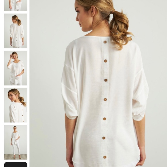 Joseph Ribkoff Fuchsia Top - Picture 3 of 6